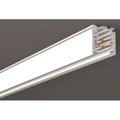 RZB Stromschiene 3-Phasen 701097.002 | 1000mm | DALI | Aluminium glänzend | 0-250V | 3680W | Deckenanbau | weiß