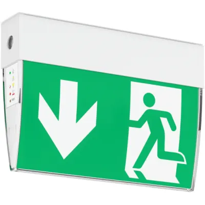 RZB LED-Notleuchte Exeo D 672400.002 | 4W | 3h | Einzelbatterie | 24m Erkennung | IP54 | Wand-/Deckenmontage | weiß