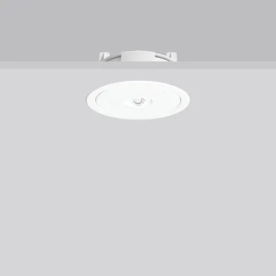 RZB LED-Sicherheitsleuchte Einbau 672526.002.F1 | Notleuchte Rettungsweg | 240lm | 4000K | Einzelbatterie | IP20 | weiß
