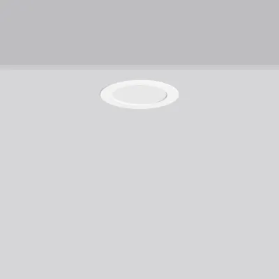 RZB LED-Einbau-Downlight TOLEDO FLAT+ 901807.002.76 | 4,5–9,5W | DALI dimmbar | 570lm | 3000-4000K | IP54 | rund | weiß