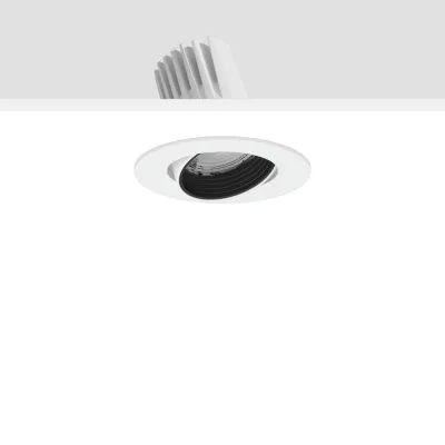 RZB LED-Einbaustrahler 911623.002 RONDOS mini | 20W | 2100lm | 3000K | Ra>90 | schwenkbar | Alu weiß | Ø143mm