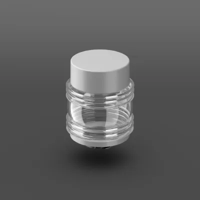 RZB Ersatzglas Gürtellinse 981142.014 | klar | Glasabdeckung mit Kappe & Bajonettring | D176 mm | H232 mm | silber