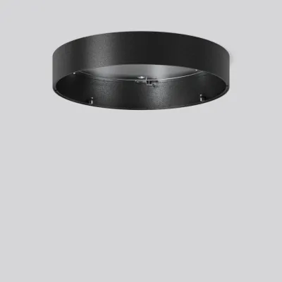 RZB Aufbaugehäuse 982919.0031 | Stahlblech | für TOLEDO FLAT+ round | Befestigungssatz | Ø390mm | H68mm | anthrazit