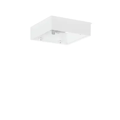 RZB Anbaugehäuse 982922.002 | Aufbaugehäuse für TOLEDO FLAT+ square | Stahlblech | 230x230x68 mm | weiß