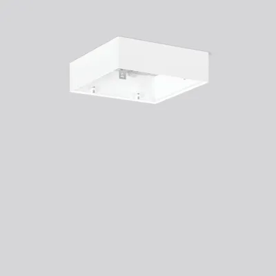 RZB Anbaugehäuse 982922.002 | Aufbaugehäuse für TOLEDO FLAT+ square | Stahlblech | 230x230x68 mm | weiß
