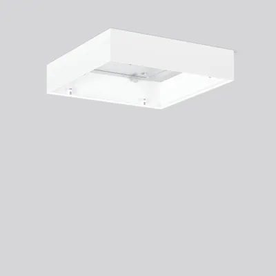 RZB Aufbaugehäuse 982923.002 | Stahlblech pulverbeschichtet | 310x310x68 mm | für TOLEDO FLAT+ square | weiß