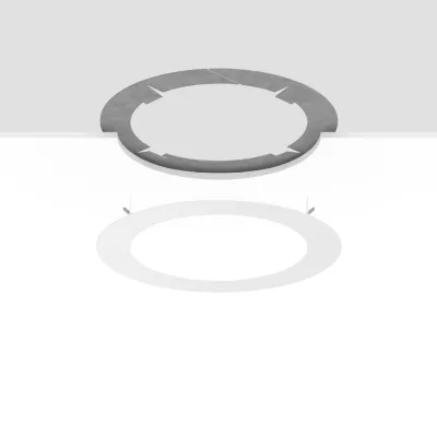 RZB Einbaurahmen 983078.002 | Sanierungsrahmen rund | Stahlblech pulverbeschichtet | Ø 360 mm | DA 250–260 mm | weiß