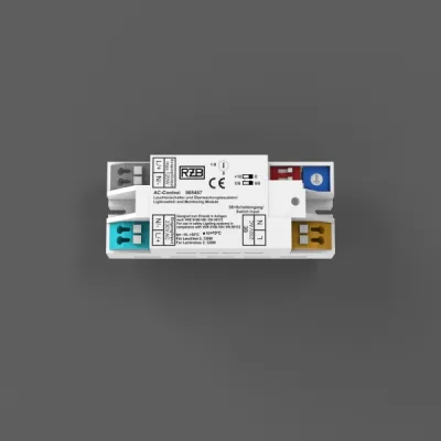 RZB AC Control Modul 985487 | Einzelleuchtenüberwachung Notlicht 2–120W | IP20 | 81x33x24mm | Dreh-Codierschalter