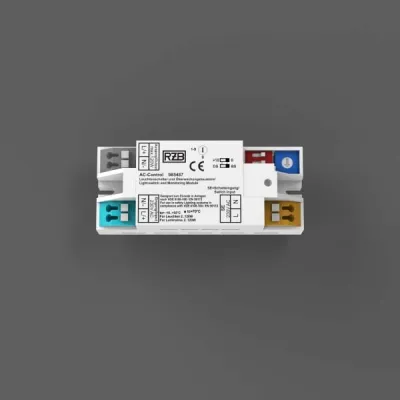 RZB AC Control Modul 985487 | Einzelleuchtenüberwachung Notlicht 2–120W | IP20 | 81x33x24mm | Dreh-Codierschalter