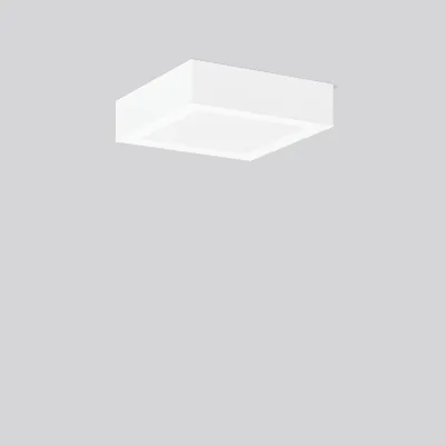RZB Anbaugehäuse 982140.002 | Befestigungssatz Toledo Flat Square | 225x225x55 mm | Stahlblech weiß