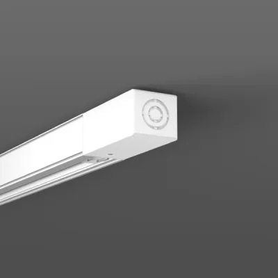RZB End-Einspeisung 701077.002 | 3-Phasen-Stromschiene | Schutzleiter rechts | 119x37x33mm | 3-polig | weiß