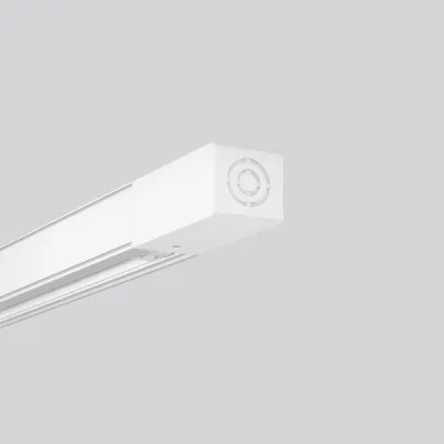 RZB End-Einspeisung 701077.002 | 3-Phasen-Stromschiene | Schutzleiter rechts | 119x37x33mm | 3-polig | weiß