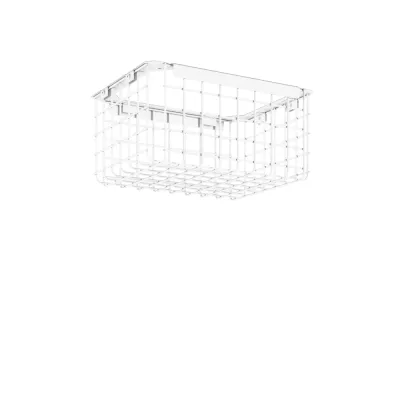 RZB Ballschutzkorb 981167.002 | Schutzkorb für Leuchten | Stahl weiß | 380x295x185 mm | ballwurfsicher DIN 18032