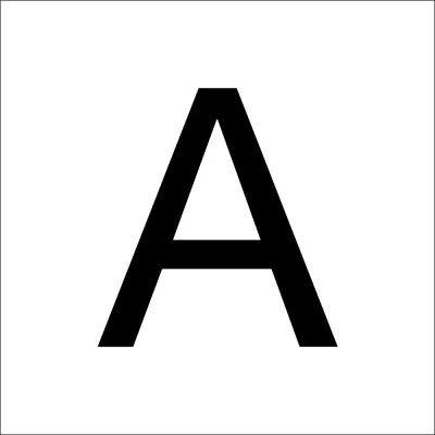 RZB Klebebuchstabe A 99222.013.A | Großbuchstabe selbstklebend | 100 mm Höhe | schwarz