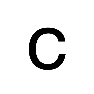 RZB Zimmermann Klebebuchstabe c 99222.013.C/K | selbstklebend | 100 mm hoch | schwarz | Kleinbuchstabe