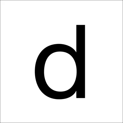 RZB Klebebuchstabe d 100mm 99222.013.D/K | selbstklebend | schwarz | Kleinbuchstabe für Hausnummernleuchte