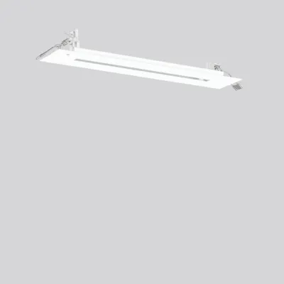 RZB Einbaurahmen 981883.002.1 | GSUN-S/D Serie | Deckeneinbau | 330x68x1 mm | weiß | Alu | Zubehör für Leuchten