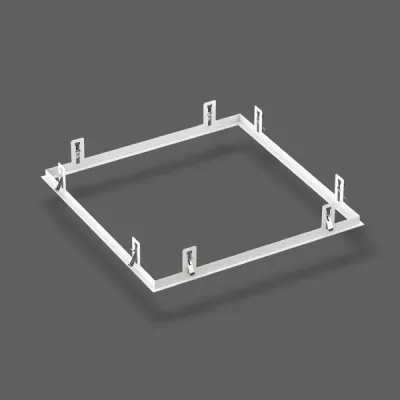 RZB Zimmermann Einbaurahmen 981941.002 | Parledo | für 600er Modul | 624x624 mm | Stahlblech weiß | Deckeneinbau