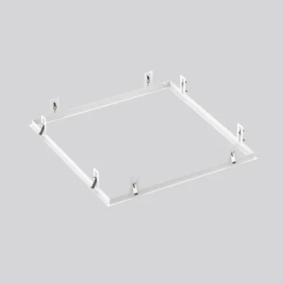 RZB Zimmermann Einbaurahmen 981941.002 | Parledo | für 600er Modul | 624x624 mm | Stahlblech weiß | Deckeneinbau