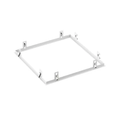 RZB Einbaurahmen 981942.002 | Parledo | Montagerahmen 625er Modul | 649x649 mm | Federmontage | Stahlblech | weiß