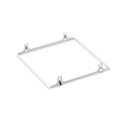 RZB Einbaurahmen 982958.002 | Einbaurahmen für Deckenleuchten | Stahlblech pulverbeschichtet | 646x646x2 mm | weiß