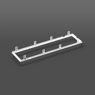 RZB Einbaurahmen 982106.012 | LED Panel Zubehör | 1224x324x2 mm | Stahl weiß | für abgehängte Decken