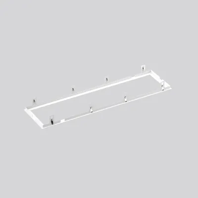 RZB Einbaurahmen 982106.012 | LED Panel Zubehör | 1224x324x2 mm | Stahl weiß | für abgehängte Decken