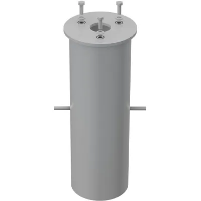 RZB Eingrabstück 982155.000 | Befestigungssatz für Pollerleuchten | Aluminium | Ø153mm | Höhe 396mm | Zubehör | silber