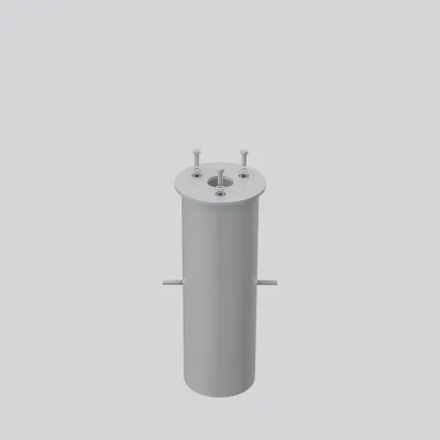 RZB Eingrabstück 982155.000 | Befestigungssatz für Pollerleuchten | Aluminium | Ø153mm | Höhe 396mm | Zubehör | silber