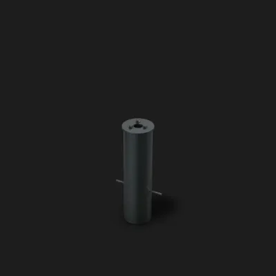 RZB Eingrabstück 982103.000 | Befestigungssatz für Standleuchten | Aluminium | 115 mm Ø | 401 mm Höhe | silber