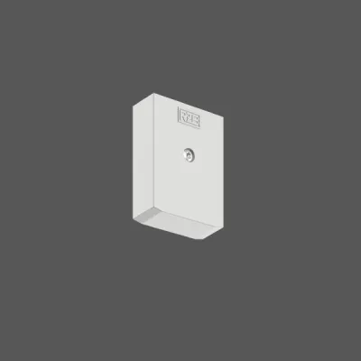 RZB Endkappe 982700.009 für LINEDO Stecker | grau | Kunststoff | Länge 76mm | Zubehör Lichtband