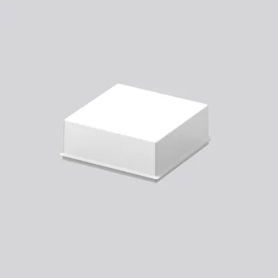 RZB Ersatzabdeckung Quadrat 08-22146 | Diffusor Abdeckung | 226x226x88 mm | opal | Kunststoff | weiß | UV-beständig