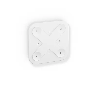 RZB Funktaster 982620.002 | smart+free Lichtschalter | kabellos | 4 Tasten | Bluetooth | 90x90x12 mm | weiß