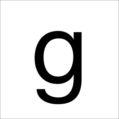 RZB Klebebuchstabe g 99222.013.G/K | selbstklebend | schwarz | 100 mm hoch | Kunststoff | wasserfest | biegbar