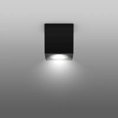 RZB LED-Aufbaudownlight 931187.0031 | LED Deckenleuchte außen | 7W 3000K 600lm | 90x90x94mm | IP54 | Aluminium anthrazit