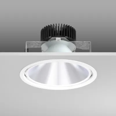 RZB LED-Einbaustrahler 901803.002 Pascala EVO | Downlight | 39W | 3000K | 1650lm | IP20 | CRI 90 | rund | Aluminium weiß