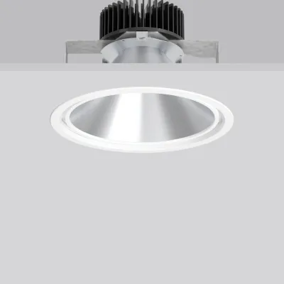 RZB LED-Einbaustrahler 901803.002 Pascala EVO | Downlight | 39W | 3000K | 1650lm | IP20 | CRI 90 | rund | Aluminium weiß