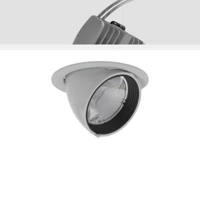 RZB LED-Einbaustrahler 911596.004.2.76 GOLAS 35W 2700K | 3350lm | CRI>90 | DALI dimmbar | dreh- & schwenkbar | silber