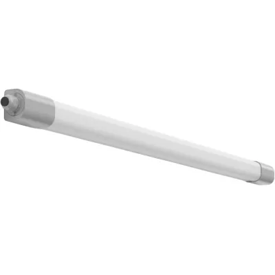 RZB LED-Feuchtraumleuchte 451242.009.19 PLANOX ECO | 21-35W | 4000K | 1399mm | IP66 IK08 | Bewegungsmelder | grau