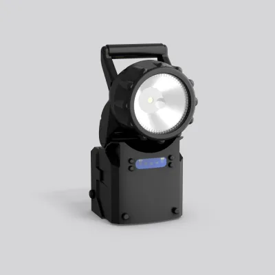 RZB LED Handscheinwerfer 672317.003 | Notleuchte | 2W 140lm | 3h Akku | IP43 | schwarz | Ladestation | 12V KFZ