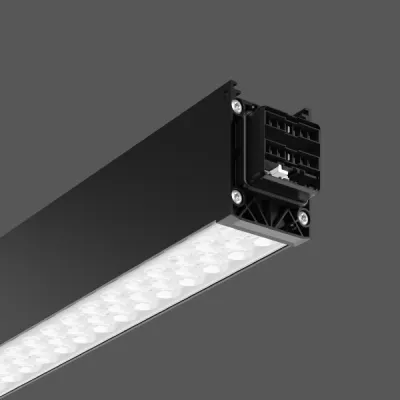 RZB LED-Lichtband Komplettmodul 952390.833.776.001 | 60W | 2291mm | 9400lm | 3000K | DALI | Alu schwarz | IP54