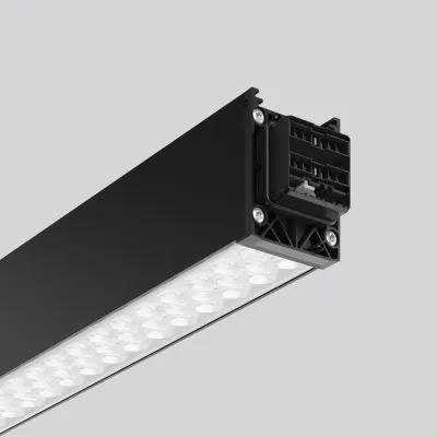 RZB LED-Lichtband Komplettmodul 952390.833.776.001 | 60W | 2291mm | 9400lm | 3000K | DALI | Alu schwarz | IP54