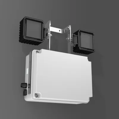 RZB LED-Sicherheitsleuchte PowerboxFlood 36W | Notleuchte Strahler | IP54 | 6500K | 2400lm | 3h Akku | schwenkbar