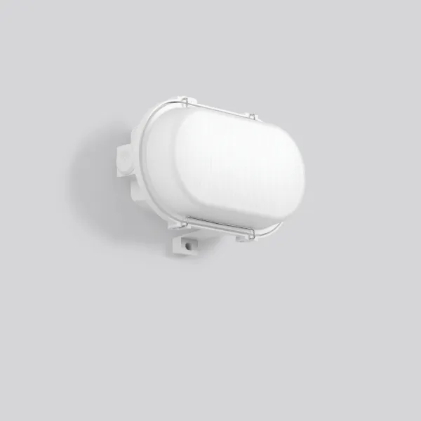 RZB LED-Ovalanbauleuchte 501048.009 | 6,5–8,5W | 990lm | 4000K neutralweiß | IP65 | Kunststoff/Glas | grau