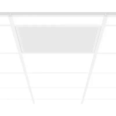 RZB LED-Panel Einlegeleuchte 312776.002 SIDELITE ECO | 622x622 mm | 37W | 3550 lm | 3000K | Aluminium Weiß | IP40