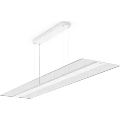 RZB LED-Pendelleuchte TWINDOT S | 62W | 8100lm | 4000K | 1500mm | UGR<19 | Alu weiß | Bluetooth