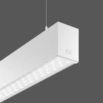 RZB LED-Pendelleuchte LINEDO Single 312563.000.1.76 | 31 W | 4850 lm | 4000K | DALI dimmbar | Aluminium | 1700 mm | IP20