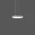 Bild: RZB LED Pendelleuchte Triona 312421.004.1.76 | 48W 4900lm 4000K neutralweiß | rund 461mm | DALI dimmbar | silber
