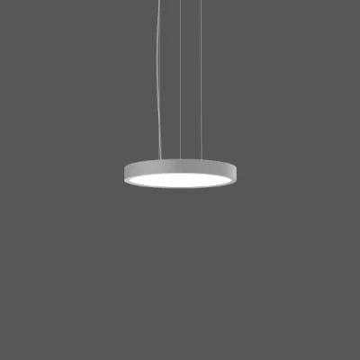 RZB LED Pendelleuchte Triona 312421.004.1.76 | 48W 4900lm 4000K neutralweiß | rund 461mm | DALI dimmbar | silber