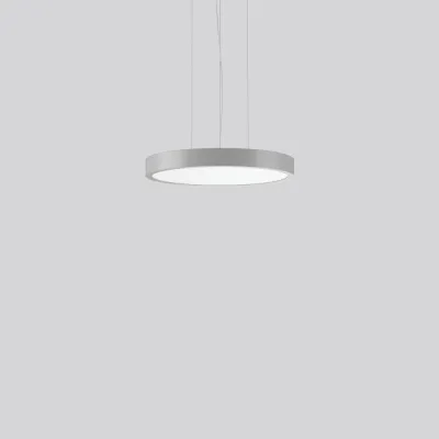 RZB LED Pendelleuchte Triona 312421.004.1.76 | 48W 4900lm 4000K neutralweiß | rund 461mm | DALI dimmbar | silber